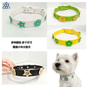 Colliers pour animaux de compagnie en cuir PU, petit collier floral pour chien, orné de bijoux multicolores pour chats et chiens, toutes saisons - Product Image 4