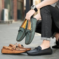 Mocassins décontractés pour hommes grandes tailles, chaussures respirantes en microfibre à enfiler, stock disponible, chaussures pour hommes à porter au quotidien