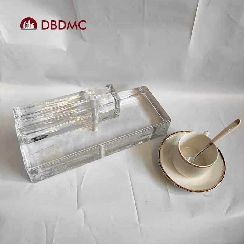 Blocos de vidro para paredes de construção, tijolos de vidro maciço transparente com melhor preço e design quente