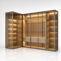 Armoire à portes battantes pour chambre d'hôtel/appartement, moderne et écologique, grande capacité de rangement, taille et couleur personnalisables, directement de l'usine