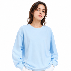 เสื้อยืดแขนยาวโอเวอร์ไซส์พรีเมียมเนื้อหนัก 220GSM ผ้าฝ้ายหวี 100% ทรงบ็อกซี่ ไหล่ตก สไตล์สตรีทแวร์ สำหรับผู้ชาย - Product Image 3