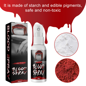 Spray de plasma de poisson Jue Fish, sang simulé, <span class=keywords><strong>film</strong></span> décoratif vampire zombie pour maquillage TV, 30ml, colorant alimentaire à base d'amidon, vente en gros OEM - Product Image 5