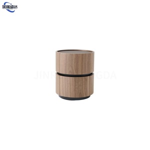 Jinruishengda <span class=keywords><strong>Comodino</strong></span> in Stile Italiano Minimalista in Legno Massello con Piano in Vetro, Mobile Multifunzionale di Alta Gamma per Camera da Letto - Product Image 6