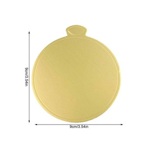 Plateaux en <span class=keywords><strong>carton</strong></span> dorés miniatures pour gâteaux, cupcakes, pain, bonbons, desserts, traiteur - Product Image 2