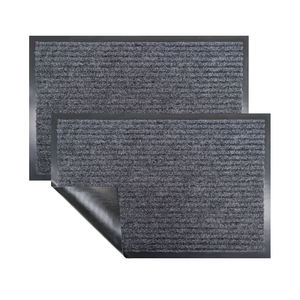 Paillasson d'extérieur anti-dérapant fait à la main avec nervure <span class=keywords><strong>avant</strong></span> design nouveauté tapis de porte d'entrée avec support en PVC tissé Tapis De Porte - Product Image 2