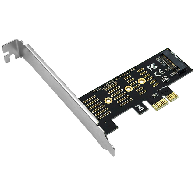 PCI-Express X1 to M.2 NVMe SSD Hard Disk PCIE4.0 Full Speed Expansion Adapter Card for Desktop Computer
