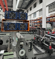 Machine automatique de fabrication de sacs à fond carré en papier kraft et plastique, avec fermeture éclair, pour emballages alimentaires verticaux, scellage sur 3 côtés