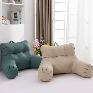 B251 ODM Faux cuir oreiller de lecture toutes saisons Wedge dossier <span class=keywords><strong>bras</strong></span> dos soutien <span class=keywords><strong>coussin</strong></span> assis lit canapé oreiller pour Couple - Product Image 5