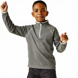 Sweat-shirts à capuche mi-zippés pour garçons avec logo personnalisé, légers et décontractés pour l'hiver - Product Image 1
