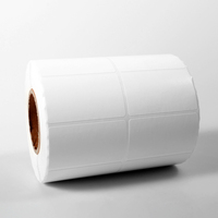 Rollos de Papel para Etiquetas de Código de Barras de Polipropileno Sintético Térmico Directo Personalizados, Resistentes al Agua, con Adhesivo Fuerte para Uso en Supermercados, Tamaños Personalizados