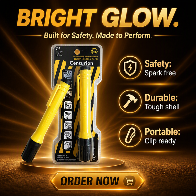 EX-7180 2AAA LED Flashlight IP68 Rated Explosion Proof Intrinsically Safe Hand Lamp IMPA 792279L