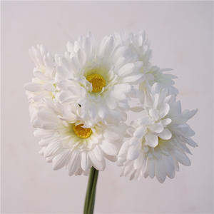 CM-TH878 <span class=keywords><strong>Ramo</strong></span> de Flores de Gerbera Artificial de Alta Calidad con 5 Cabezas, Tacto Real, para Decoración de Bodas y Hogar - Product Image 4