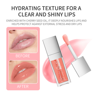 Son dưỡng môi dạng lỏng 8ml nhãn hiệu riêng, hương dừa trái cây, tùy chỉnh, bổ sung Vitamin E, chống nước, son môi khoáng chất dạng lỏng chống nước - Product Image 3