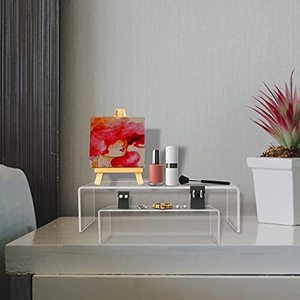 Alzate <span class=keywords><strong>per</strong></span> Display in acrilico Stand vetrina <span class=keywords><strong>scaffale</strong></span> <span class=keywords><strong>per</strong></span> Cupcake supporto <span class=keywords><strong>per</strong></span> Dessert alzate in acrilico <span class=keywords><strong>per</strong></span> Display di figure POP - Product Image 5