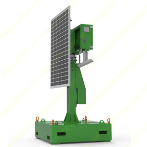 Tour d'éclairage télescopique portable solaire pour remorques CCTV, LED blanche IP67, 80W, autonomie 1 an ou 1000 heures - Product Image 5