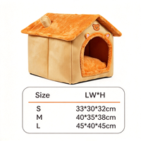 Lit pour chat, niche pour chien, maison pliable pour animaux de compagnie, nid douillet et chaud pour animaux de compagnie, petit lit pour chien pour petits chats, hiver