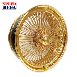 Llanta de radios dorada de 20, 22, 24 pulgadas, estilo Knock Off, para mejora de vehículos clásicos - Product Image 2