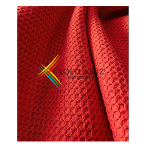 ผ้าเทอร์รี่พรีเมียม ระบายอากาศได้ดี 350gsm ผ้าฝ้ายทอ 100% ลายวาฟเฟิล ปิเก้ เทอร์รี่ ดีไซน์คอมโบ สำหรับเสื้อคลุมอาบน้ำ กระเป๋าใส่ของ และผ้าห่ม - Product Image 2