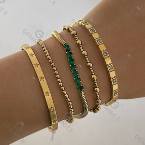 Lincy Özel Toplu Yeni Gelen Paslanmaz Çelik Uygun Fiyatlı Yıldız Tasarımlı Bilezik - Product Image 2