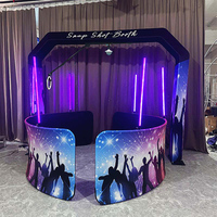 Nouvelle Conception 2026 – Anneaux Lumineux LED RGB 360° pour Cabine Photo, Impression en Libre-Service, iPad, Smartphones, Appareils Photo Reflex – Capacité 15 Personnes