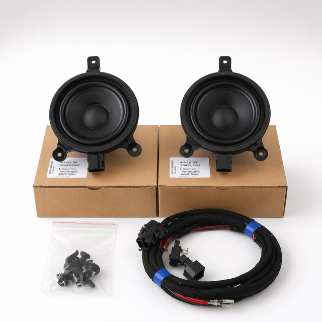 Audi A3 Rear Surround B&O Speakers Two-Box Setup OE 8Y0-035-709 Standard Fitment D-Pillar C-Pillar Speakers Direct Perfect