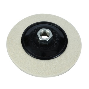 Disque <span class=keywords><strong>de</strong></span> tissu en <span class=keywords><strong>laine</strong></span> compressée polissage tampon <span class=keywords><strong>de</strong></span> roue en feutre avec filetage M14 parfait pour le nettoyage des projets <span class=keywords><strong>de</strong></span> ponçage <span class=keywords><strong>de</strong></span> polissage - Product Image 1