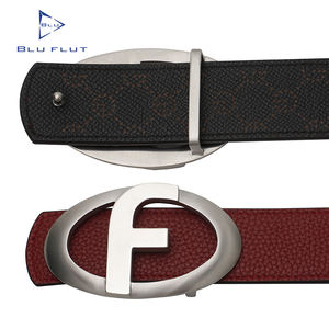 מותאם אישית לוגו אמיתי גברים חגורת עור חגורת חלק פלדת אבזם עור פרה עור מותאם אישית חגורת עבור גברים - Product Image 2