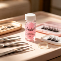 2023 pince à épiler pour extension de cils nettoyant pince à épiler outil de nettoyage avec dissolvant de colle liquide éponge boule pour pince à cils nettoyant