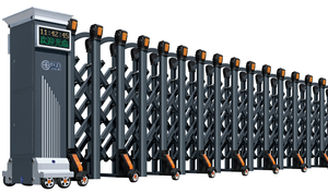 ประตูนิรภัยอลูมิเนียมอัลลอยด์แบบยืดหดได้สำหรับโรงแรมสวนสาธารณะโรงเรียน - Product Image 2