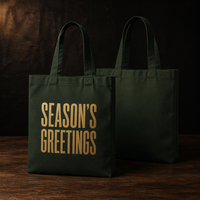 Expédition rapide et personnalisation artistique – Sac de transport en toile Joyeux Noël en coton naturel pour articles divers – Sac de rangement double compartiment