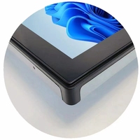Mini moniteur PC étanche IP65 intégré avec cadre tactile LCD Panel PC industriel tout-en-un avec stock d'interface série et DVI