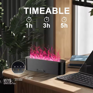 <strong>Large</strong> <strong>Capacity</strong> 150ml Aromatherapy <strong>Diffuser</strong> Portable <strong>Humidifier</strong> 7 Color LED Flame Effect - Product Image 3