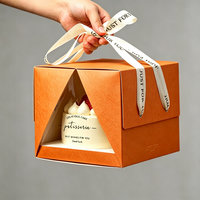 Boîte à pain en carton, emballage de dessert, boîte cadeau de luxe en carton artistique pliable, boîte cadeau de fête, logo personnalisé, impression UV, écologique, recyclable