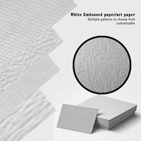 Papier d'art spécial gaufré en pierre ancienne blanche, matériaux recyclés, 100-400 GSM, pour l'impression d'emballages universels et les cadeaux haut de gamme