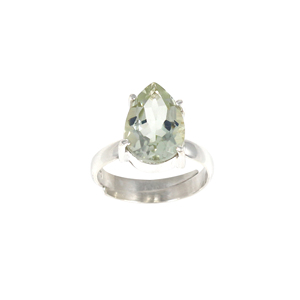 Hot Sale Natural Raw Gemstone <b>Crystal</b> <b>Ring</b> Green Amethyst Mothers Day Yoga Reiki Chakra Eternity Vermeil Gemstone Jewellery - Product Image 2