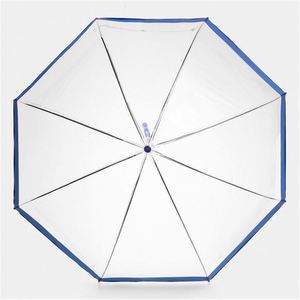 Parapluie Dôme Transparent Personnalisé en Plastique avec Logo Rouge Clair, Imperméable, Ouverture Automatique, Promotionnel, Droit, Type Bulle, pour Camping - Product Image 3