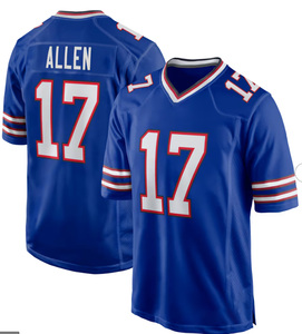 Vente en gros de maillots de football américain pour hommes Buffalo, 17Josh Allen, 4 James Cook, 2 Moore, maillots cousus en édition limitée - Product Image 4