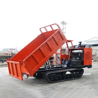 Camion benne basculante de charge de 4 tonnes sur chenilles en caoutchouc Prix du chargeur agricole