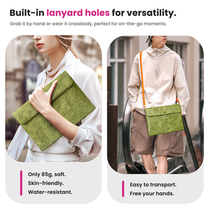 WINTOP Funda <span class=keywords><strong>para</strong></span> portátil biodegradable ecológica Certificación FSC ROHS Resistente al agua <span class=keywords><strong>MacBook</strong></span> 13,3 pulgadas 31CM * 22CM - Product Image 4