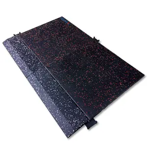 HUHA cheap price gym mats rubber flooring with noise insulating rubber gym flooring tiles easy care rubber mat for gym flooring