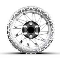 Rines Todoterreno Beadlock de Marca 6x139.7 de 17 Pulgadas 9J ET-12mm de Aleación de Aluminio Forjado con Acabado Negro Nuevo para F150 4x4 en Existencia
