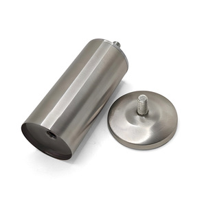 Pieds de meuble Wansheng en acier inoxydable épaissi 12 cm, argent brossé, hauteur réglable - Product Image 3