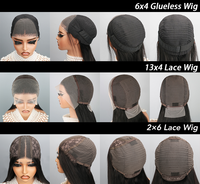 Perruque Lace Front sans colle en cheveux humains Remy vietnamiens, 30 pouces, ondulée, transparente, haute densité, pré-épilée, pré-coupée, prête à l'emploi