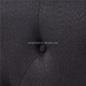 Tête <span class=keywords><strong>de</strong></span> <span class=keywords><strong>lit</strong></span> Queen autoportante en tissu <span class=keywords><strong>noir</strong></span> <span class=keywords><strong>capitonnée</strong></span> avec ailes, design élégant et confortable - Product Image 5