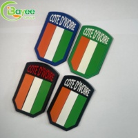 Patch en PVC souple personnalisé lavable et durable, badge DIY, patchs en silicone 3D à coudre pour vêtements, sacs, chaussures, chapeaux