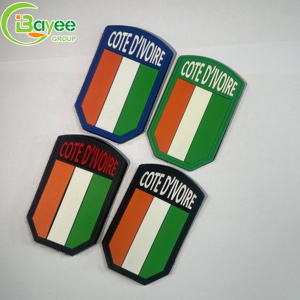 Patch en PVC souple personnalisé lavable et durable, badge DIY, patchs en silicone 3D à coudre pour vêtements, sacs, chaussures, chapeaux - Product Image 4