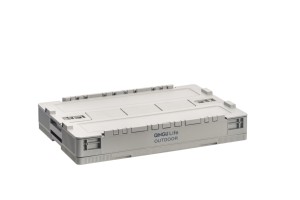 Gabinete plegable de almacenamiento portátil de 55L, contenedor de plástico Rectangular cuadrado de estilo Industrial, almacenamiento apilable de aluminio por inyección - Product Image 5
