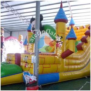 Petit toboggan gonflable à thème <span class=keywords><strong>Mickey</strong></span> Mouse, château gonflable commercial pour enfants pour fêtes en plein air, location extérieure - Product Image 3