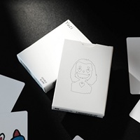 Collection de cartes de magie Huiqi Flower Cut, cartes de poker créatives Yuci, cartes blanches pures, accessoires de magie, cartes d'entraînement, cartes blanches double face, cartes spéciales