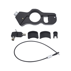 Verrou de poignée de moto, antivol robuste pour casque et frein, sécurise le vélo, le scooter, la cyclomoteur, le VTT (noir) - Product Image 1